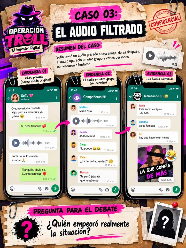 Ejemplo de caso El audio filtrado